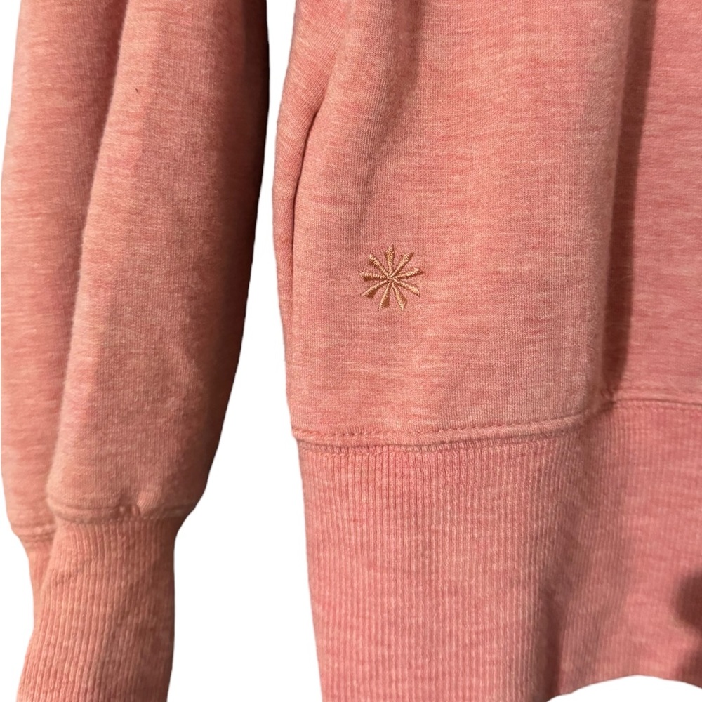 Athleta Apollo Conch Pink Heather Crewneck Sweatshirt Women’s Small - Picture 5 of 8